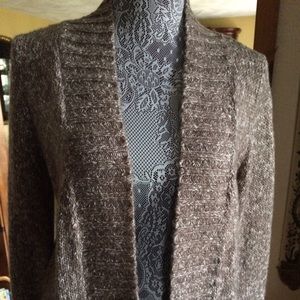 Brown cardigan sweater